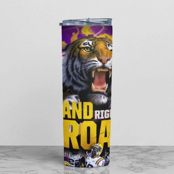 LSU 'LAND OF THE ROAR' TUMBLER - Picture 2 of 3